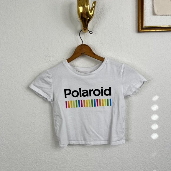 Urban Outfitters Tops - Polaroid VTG Logo Cropped Baby Doll Tee Shirt